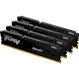 Модуль пам\'яті KINGSTON FURY Beast Black DDR5 5200MHz 128GB Kit 4x32GB (KF552C40BBK4-128)