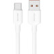 Кабель USAMS US-SJ622 U84 Type-C 3A Charging & Data Cable 0.5м White (SJ622USB01)