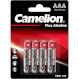 Батарейка CAMELION Plus Alkaline AAA 4шт/уп (11000403)