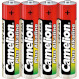 Батарейка CAMELION Plus Alkaline AAA 4шт/уп (11100403)