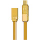 Кабель REMAX Gplex 3-in 1 USB-A to Lightning/Micro-USB/Type-C 1м Gold (RC-070TH-GD)