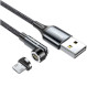 Кабель ESSAGER Universal 540° Rotate Magnetic Charging Cable 3A USB-A to Micro-USB 2м Gray (EXCCXM-WXA0G)