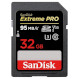 Карта пам\'яті SANDISK SDHC Extreme Pro 32GB UHS-I U3 Class 10 (SDSDXXG-032G-GN4IN)