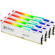 Модуль пам\'яті KINGSTON FURY Beast RGB White DDR5 5600MHz 128GB Kit 4x32GB (KF556C40BWAK4-128)