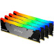 Модуль пам\'яті KINGSTON FURY Renegade RGB DDR4 3600MHz 128GB Kit 4x32GB (KF436C18RB2AK4/128)