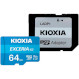 Карта пам\'яті KIOXIA (Toshiba) microSDXC Exceria G2 64GB UHS-I U3 V30 A1 Class 10 + SD-adapter (LMEX2L064GG2)