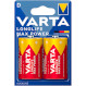 Батарейка VARTA Longlife Max Power D 2шт/уп (04720 101 402)