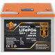 Аккумуляторная батарея LOGICPOWER LiFePO4 12.8V - 64Ah LCD для ИБП (12.8В, 64Ач, BMS 50A/25A) (LP24007)