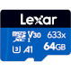 Карта пам\'яті LEXAR microSDXC High Performance 633x 64GB UHS-I U3 V30 A1 Class 10 + SD-adapter (LMS0633064G-BNNNG)
