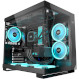 Корпус PCCOOLER CPS C3 T500 ARGB Black (C3-T500BKD6-GL)