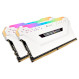Модуль пам\'яті CORSAIR Vengeance RGB Pro White DDR4 3200MHz 32GB Kit 2x16GB (CMW32GX4M2E3200C16W)