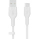 Кабель BELKIN Boost Up Charge Flex USB-A to USB-C 1м White (CAB008BT1MWH)