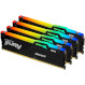 Модуль пам\'яті KINGSTON FURY Beast RGB Black DDR5 5600MHz 128GB Kit 4x32GB (KF556C40BBAK4-128)