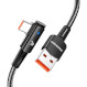 Кабель ESSAGER Sunset Bend 7A Fast Charging Cable USB-A to Type-C 100W 1м Black (EXCWT7A-CG01-P)