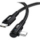 Кабель ESSAGER Sunset Bend 100W Fast Charging Cable Type-C to Type-C 3м Black (EXCTT1-CGWTC01)