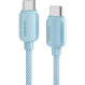 Кабель ESSAGER Breeze 100W Fast Charging Cable Type-C to Type-C 1м Blue (EXCTT1-WL03-P)