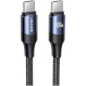 Кабель USAMS US-SJ524 U71 PD Type-C To Type-C 100W Fast Charging & Data Cable 1.2м Black (SJ524USB01)