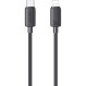 Кабель USAMS US-SJ692 KY 30W Striped Type-C To Lightning Data Cable 1м Black (SJ692USB01)