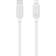 Кабель USAMS US-SJ692 KY Striped Type-C to Lightning 30W Data Cable 1м White (SJ692USB02)