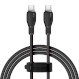 Кабель BASEUS Pudding Series Fast Charging Cable Type-C to Type-C 100W 1.2м Black (P10355702111-00)