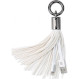 Кабель-брелок REMAX RC-053I Tassels Ring USB-Lightning 0.15м White (6954851260158)