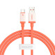 Кабель BASEUS 0°C Series Fast Charging Data Cable USB to Type-C 100W 1м Canyon Coral (P10368801731-00)