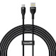 Кабель BASEUS Flash Series II For All USB-C Devices Charging Cable USB-A to USB-C 100W 2м Black (P10311804111-01)