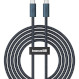 Кабель BASEUS Flash Series II USB4 Full Featured Charging Cable Type-C to Type-C 240W 1.8м Cluster Black (P10311803112-00)