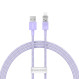 Кабель BASEUS Explorer Series Fast Charging Cable with Smart Temperature Control USB to iP 2.4A 1м Purple (CATS010005)