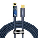 Кабель BASEUS Explorer Series Auto Power-Off Fast Charging Data Cable Type-C to IP 20W 2м Blue (CATS000103)