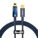 Кабель BASEUS Explorer Series Auto Power-Off Fast Charging Data Cable Type-C to IP 20W 1м Blue (CATS000003)