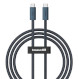 Кабель BASEUS Flash Series II USB4 Full Featured Charging Cable Type-C to Type-C 240W 1м Cluster Black (P10311803111-00)