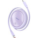 Кабель BASEUS Free2Draw Mini Retractable Charging Cable Type-C to Type-C PD3.0 100W 1м Nebula Purple (P10364500511-00)