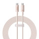 Кабель BASEUS Habitat Series Fast Charging Cable Type-C to Type-C 100W 2м Wheat Pink (P10360202421-01)