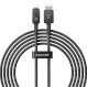 Кабель BASEUS Unbreakable Series Fast Charging Data Cable USB to Lightning 2.4A 2м Cluster Black (P10355802111-01)