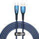 Кабель BASEUS Glimmer Series Fast Charging Data Cable USB to Type-C 100W 2м Blue (CADH000503)