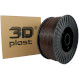 Пластик (филамент) для 3D принтера 3DPLAST PETG 1.75mm, 3кг, Brown