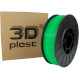 Пластик (филамент) для 3D принтера 3DPLAST PLA 1.75mm, 0.85кг, Transparent Green