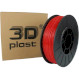 Пластик (филамент) для 3D принтера 3DPLAST PETG 1.75mm, 0.85кг, Red