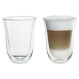 Набор стаканов с двойными стенками DELONGHI Latte Macchiato 2x220мл (DLSC312)