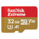 Карта пам\'яті SANDISK microSDHC Extreme 32GB UHS-I U3 V30 A1 Class 10 + SD-adapter (SDSQXAF-032G-GN6MA)