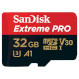 Карта пам\'яті SANDISK microSDHC Extreme Pro 32GB UHS-I U3 Class 10 + SD-adapter (SDSQXCG-032G-GN6MA)
