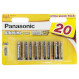 Батарейка PANASONIC Alkaline Power AAA 20шт/уп (LR03REB/20BW)