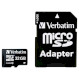 Карта памяти VERBATIM microSDHC Premium 32GB UHS-I Class 10 + SD-adapter (44083)