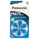 Батарейка для слухових апаратів PANASONIC Hearing Aid 675 6шт/уп (PR-675H/6LB)