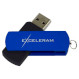 Флешка EXCELERAM P2 64GB Black/Blue (EXP2U2BLB64)