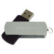 Флэшка EXCELERAM P2 64GB USB2.0 Black/Silver (EXP2U2SIB64)