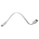 Кабель COLORWAY Soft Silicone USB to Micro-B 0.25м White (CW-CBUM-MUM25W)