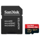 Карта пам\'яті SANDISK microSDXC Extreme Pro 128GB UHS-I U3 V30 A2 Class 10 + SD-adapter (SDSQXCY-128G-GN6MA)