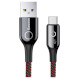 Кабель BASEUS C-shaped Light Intelligent Power-Off Cable for Type-C 1м Black (CATCD-01)